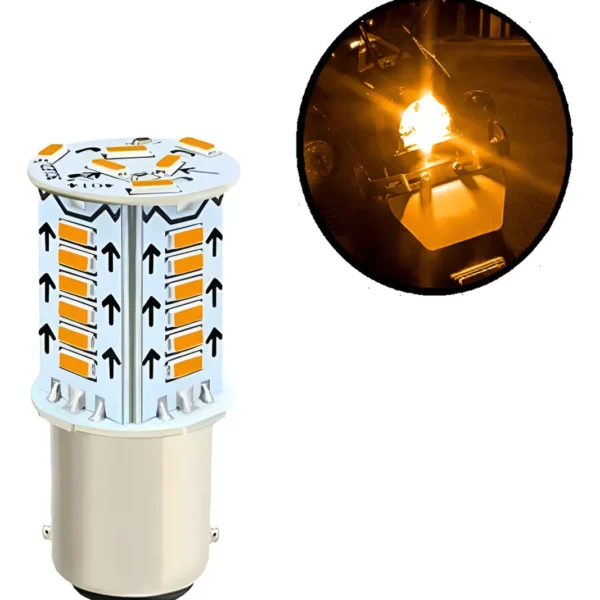 LED 1 POLO PATA PAREJA SECUENCIAL AMBAR