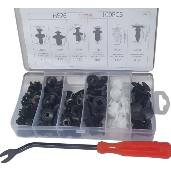 EUROTECH CLIPS X 100PCS + SACACLIP