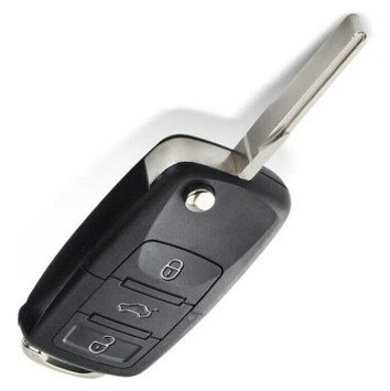 CARCASA LLAVE VW 3 BOTONES NAVAJA