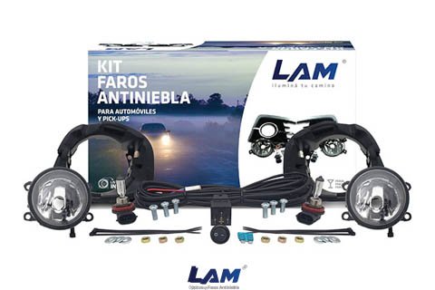 KIT FARO AUXILIAR CLIO MIO12/16-SANDERO08/11-DUSTER11/14FASE I C/SOPORTE