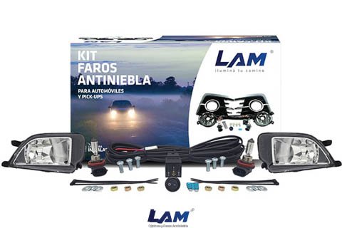KIT FARO AUXILIAR GOL TREND12/16(G6)-VOYAGE12/16(G6)SAVEIRO13/14(G6) SIN REJILLA