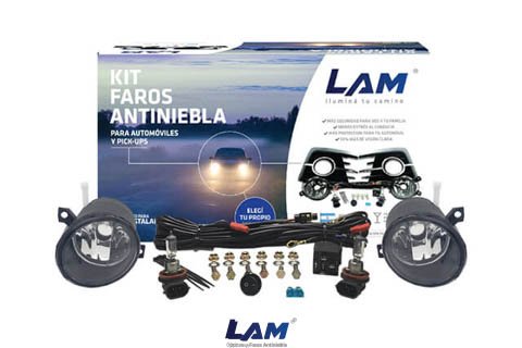 KIT FARO AUXILIAR VENTO06/11(G5)-AMAROK10/12FASE I-1-SCIROCCO12/15-SIN REJILLA