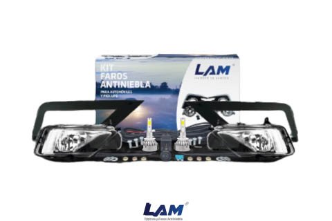 KIT FARO AUXILIAR GOL TREND19/22SAVEIRO16/19 CON REJILLA