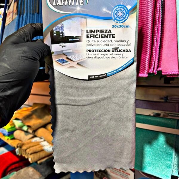 MICROFIBRA TECNO GRIS 30X30