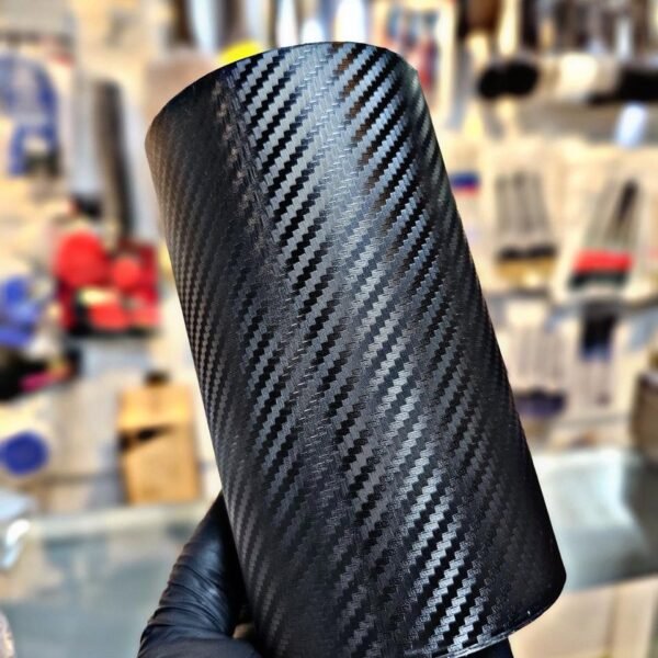 CINTA ADHESIVA FIBRA NEGRO CARBON 15CM X 3 MTS QKL