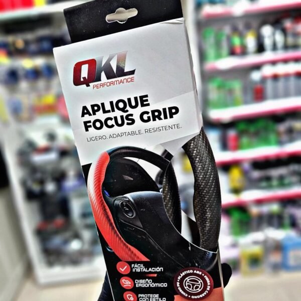 CACHA CUBRE VOLANTE QKL GRIS OSCURO CARBONO