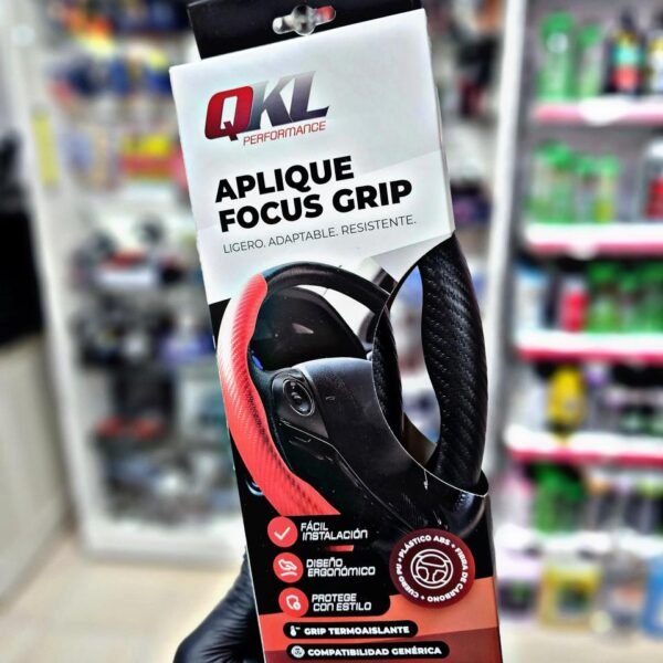 CACHA CUBRE VOLANTE QKL NEGRO CARBONO