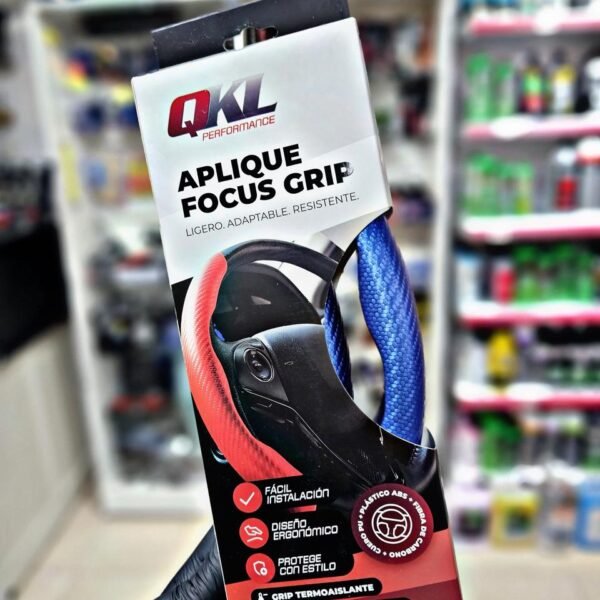 CACHA CUBRE VOLANTE QKL AZUL CARBONO