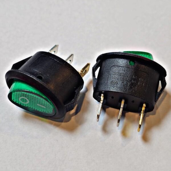 DIVAIO TECLA OVALADA VERDE 12-24V 3PIN