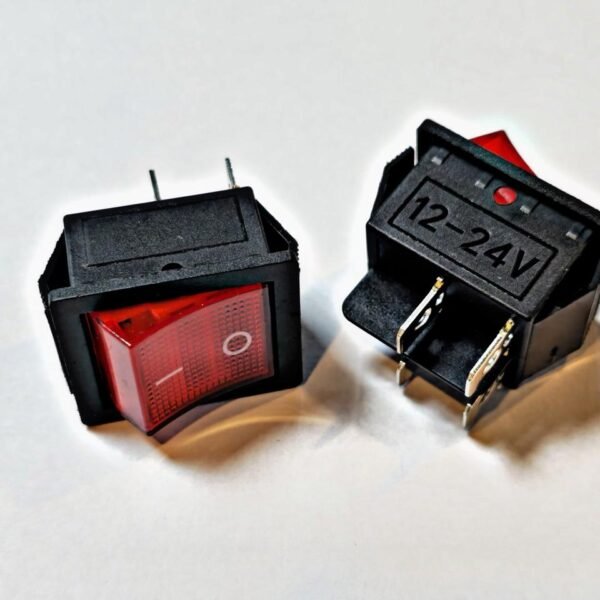 DIVAIO TECLA GRANDE ROJA 12-24V 3PIN