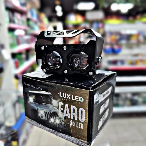 FARO RECTANGULAR 2 LUPAS 12/24V BLANCO/AMBAR