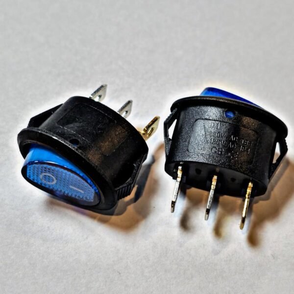 DIVAIO TECLA OVALADA AZUL 12-24V 3PIN