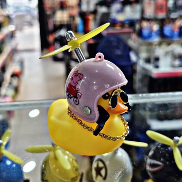 PATITO AMARILLO CASCO ROSA PEPPA PIG C/HELICE