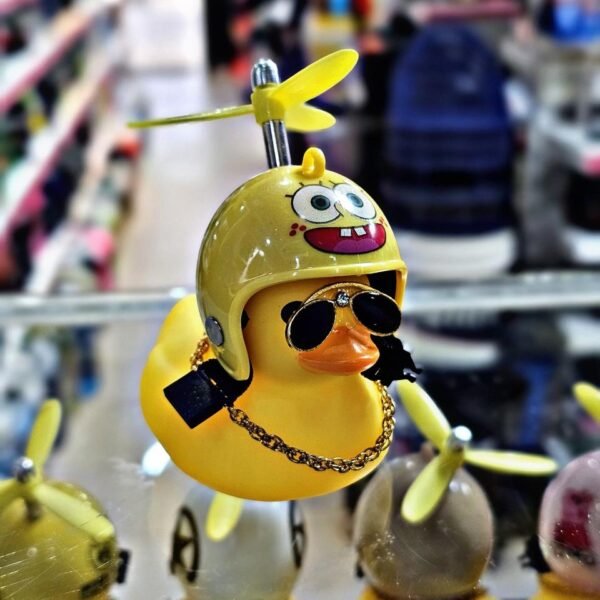 PATITO AMARILLO CASCO AMARILLO BOB SPONJA C/HELICE