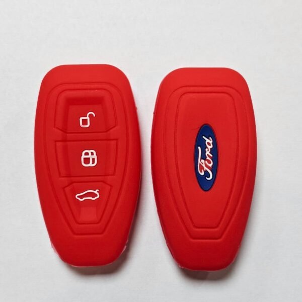 CUBRE LLAVE SILICONA FORD KUGA - MONDEO - FIESTA OVALADA ROJO