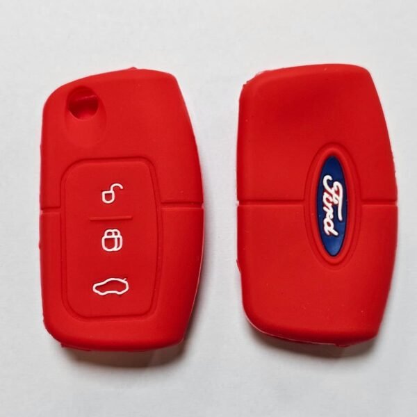 CUBRE LLAVE SILICONA FORD FOCUS 2 - FIESTA - ECOSPORT ROJO