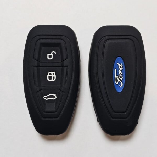 CUBRE LLAVE SILICONA FORD KUGA - MONDEO - FIESTA OVALADA NEGRO