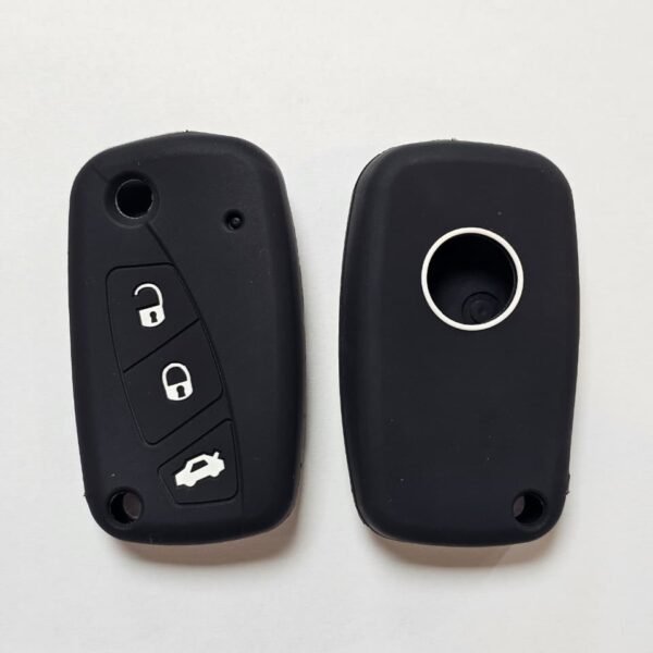 CUBRE LLAVE SILICONA FIAT PUNTO - STYLO - IDEA - DUCATO NEGRO