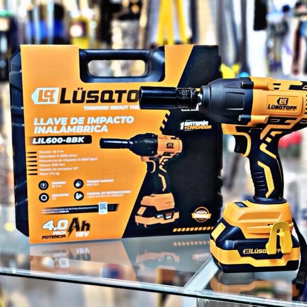 LUSQTOFF LLAVE DE IMPACTO INALAMBRICA 600NM