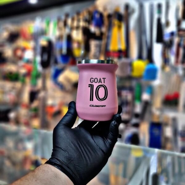 LUSQTOFF MATE ACERO INOX. 300 ML - ROSA GOAT