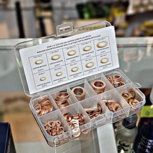 SET ARANDELAS DE COBRE X 200 PCS