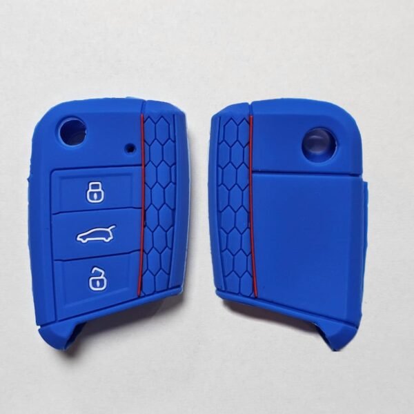 CUBRE LLAVE SILICONA VW MK7 - GTI - VIRTUS AZUL