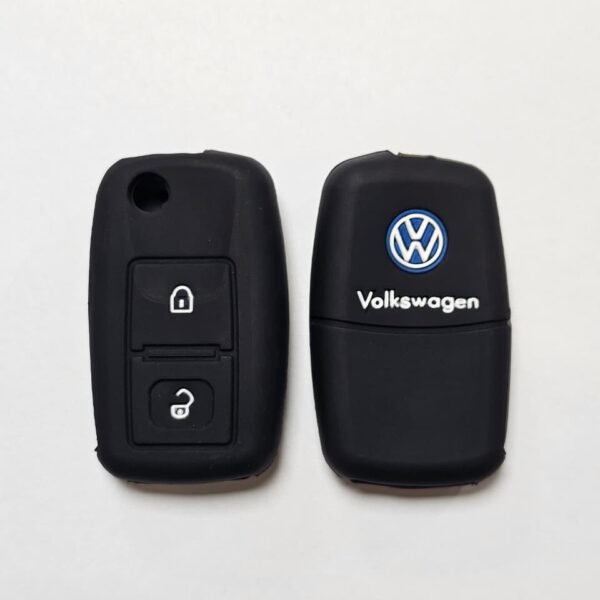 CUBRE LLAVE SILICONA VW 2 BOTONES NEGRO