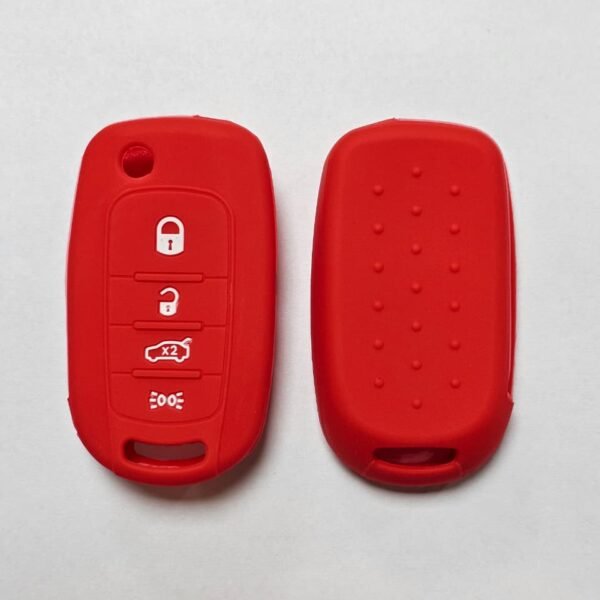CUBRE LLAVE SILICONA FIAT NUEVO ROJO