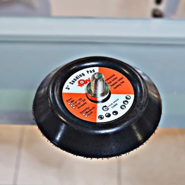 BACKING ROTOORBITAL 3"  5/16 (negro/rojo)