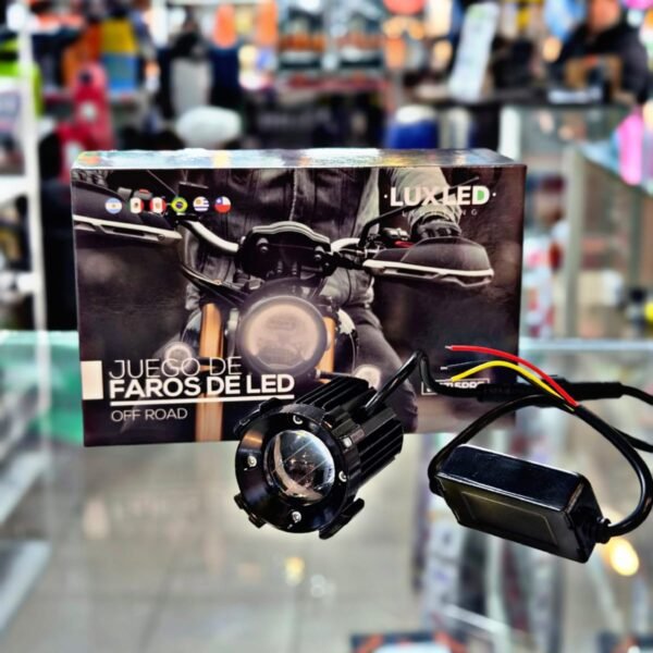 PAR FAROS 40W 9V-36V BALNCO AMBAR Y AZUL