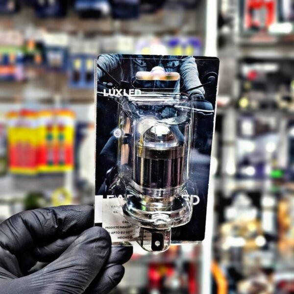 LAMPARA LED MOTO H4 LUPA
