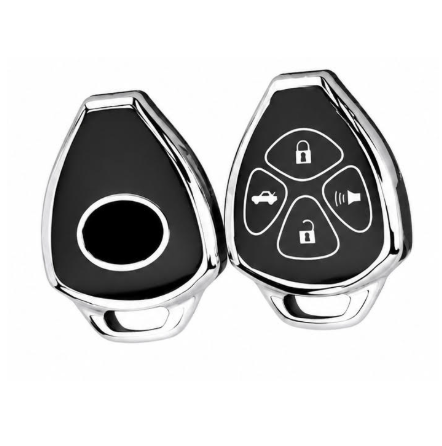 CUBRE LLAVE TPU TOYOTA COROLLA / HILUX / SW4 / RAV4 / ETIOS 4 BOTONES