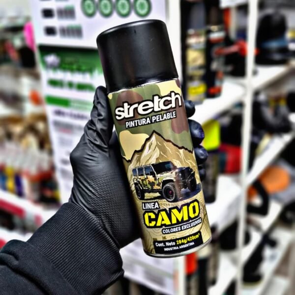 Aerosol Stretch Camo Negro