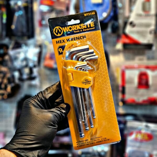 ADEGSO Jgo llave hexag mm punta bola 9Pcs