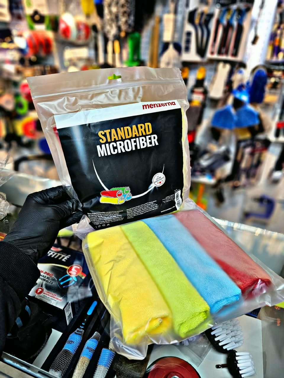 MENZERNA MICROFIBRA 30X30 - 4 COLORES - 320GSM