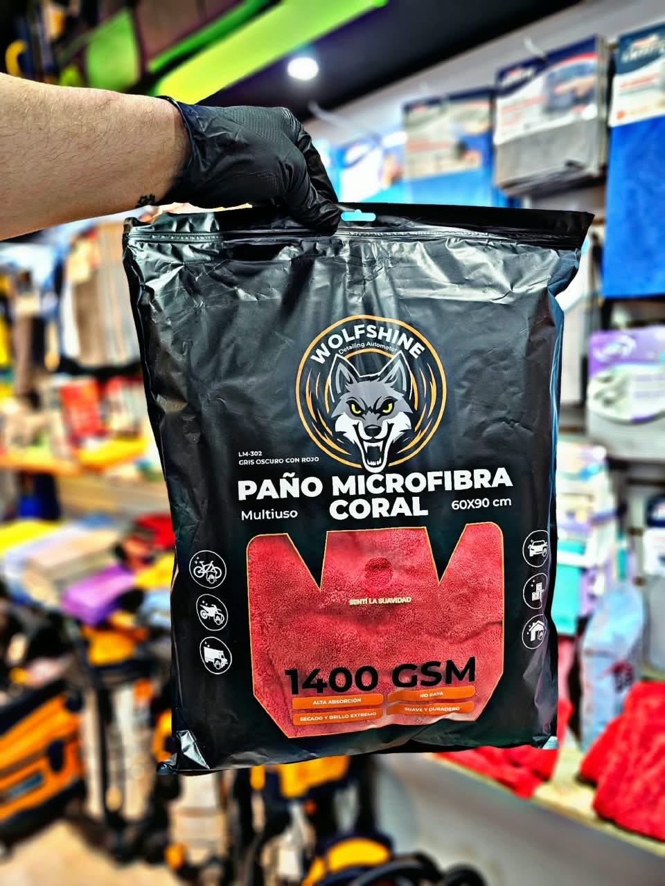PAÑO MICROFIBRA CORAL, ROJA DOBLE LADO, 60X90CM IAEL
