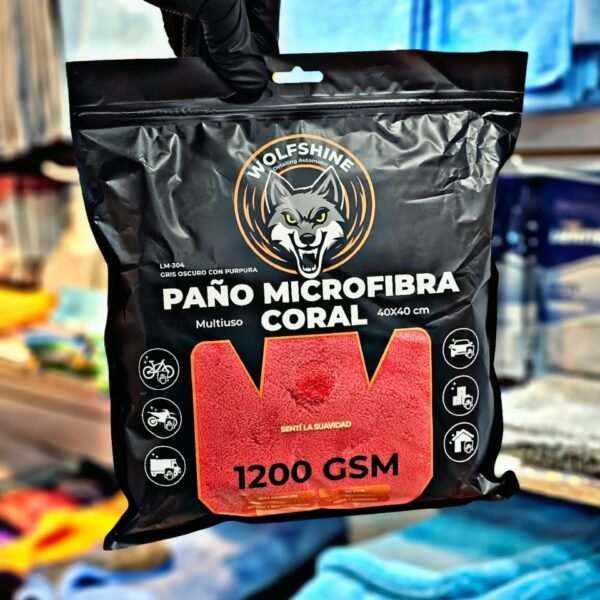 PAÑO MICROFIBRA CORAL, DOBLE LADO, 40X40CM IAEL